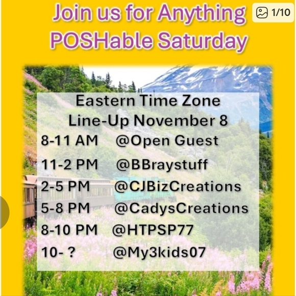 Eastern Time Zone Line-Up Poster - Picture 3 of 3